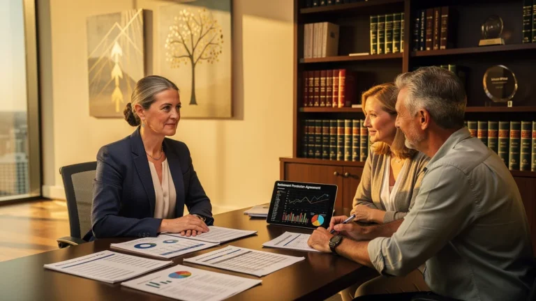 Illustration réaliste d’une consultation sur l’assurance retraite pour bien comprendre sa couverture