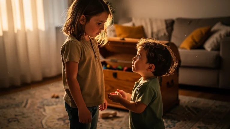 Deux enfants rapprochés après une crise intense développent vite une belle complicité