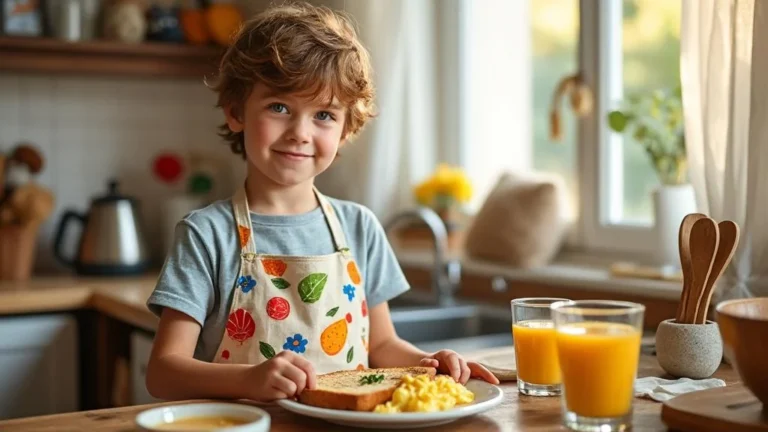 Testé le petit-déjeuner préparé par l'aîné de 8 ans 4 matins par semaine
